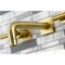 Kingston Brass KS6127CML Two-Handle Wall Mount Bathroom Faucet, Brushed Brass KS6127CML - alternate 3